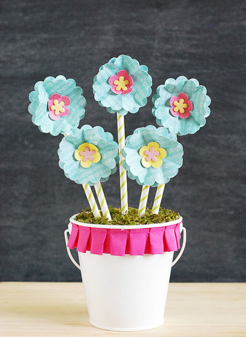 L&#224;m chậu hoa giấy handmade xinh xắn cho Tết Nguy&#234;n Đ&#225;n