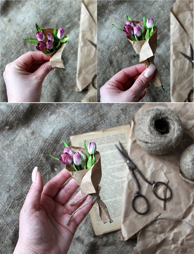 L&#224;m thiệp 8/3 gắn đầy hoa với phong c&#225;ch vintage tặng n&#224;ng