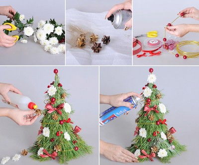 M&#225;ch bạn 3 c&#225;ch l&#224;m c&#226;y th&#244;ng Noel mini cực đơn giản