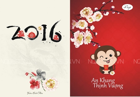 Thiệp ch&#250;c mừng năm mới 2016 đẹp nhất đ&#243;n Tết B&#237;nh Th&#226;n