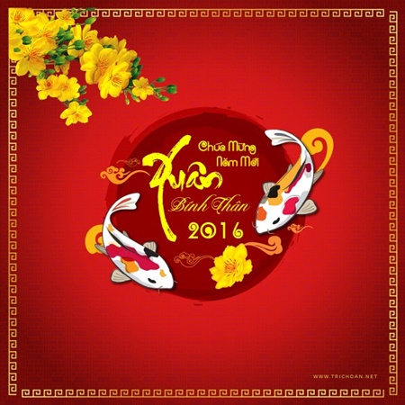 Thiệp ch&#250;c mừng năm mới 2016 đẹp nhất đ&#243;n Tết B&#237;nh Th&#226;n