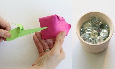 Nhanh tay học c&#225;ch l&#224;m hoa tulip để kịp đ&#243;n Tết mừng xu&#226;n