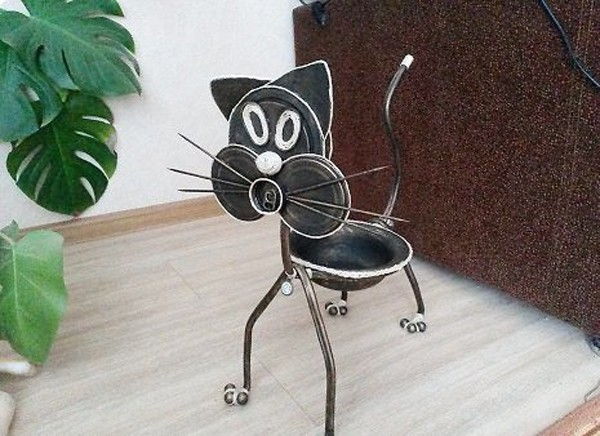 T&#225;i chế đồ cũ th&#224;nh kệ trồng c&#226;y h&#236;nh con m&#232;o độc đ&#225;o
