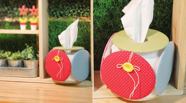 Tận dụng đĩa CD cũ l&#224;m hộp đựng giấy xinh xắn