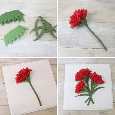 Trang tr&#237; nh&#224; th&#234;m xinh với c&#225;ch l&#224;m tranh hoa cẩm chướng