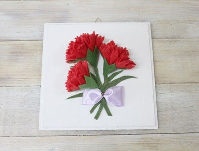 Trang tr&#237; nh&#224; th&#234;m xinh với c&#225;ch l&#224;m tranh hoa cẩm chướng