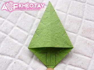 Gấp c&#226;y th&#244;ng Noel phong c&#225;ch Origami dễ l&#224;m m&#224; đẹp