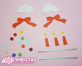 Trổ t&#224;i tự l&#224;m thiệp nổi c&#226;y th&#244;ng Noel tặng bạn b&#232;
