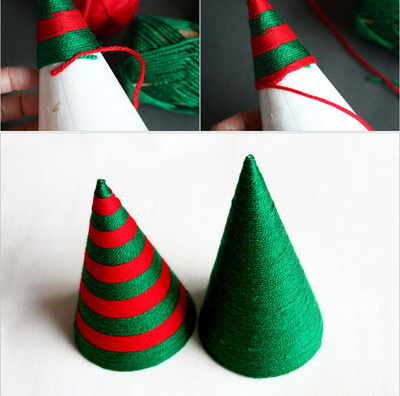 Tự l&#224;m c&#226;y th&#244;ng Noel từ len &#39;gửi xen t&#236;nh cảm&#39;
