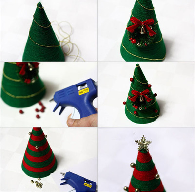 Tự l&#224;m c&#226;y th&#244;ng Noel từ len &#39;gửi xen t&#236;nh cảm&#39;
