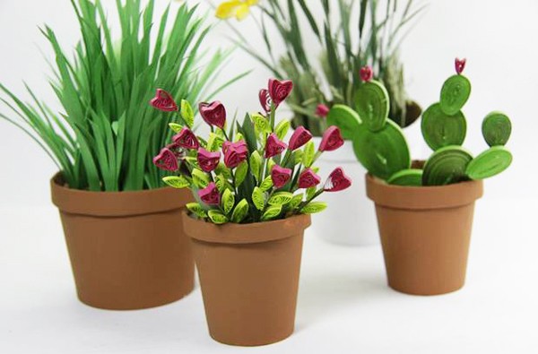 Tự l&#224;m chậu c&#226;y từ ly giấy tr&#244;ng thật như mua ngo&#224;i h&#224;ng
