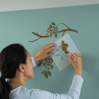 Tự vẽ tranh tường với 4 bước đơn giản trang tr&#237; nh&#224;