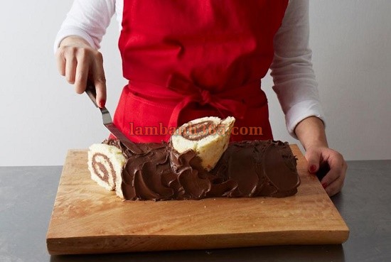 Cách làm bánh Bûche de Noël &#8211; bánh khúc cây ngộ nghĩnh