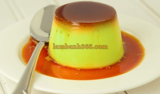 Cách làm bánh flan trà xanh giải nhiệt ngày hè