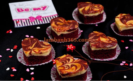 Cách làm Red Velvet cheesecake thời thượng