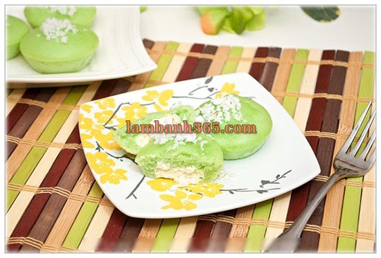 Cách làm cupcake lá dứa xanh xanh