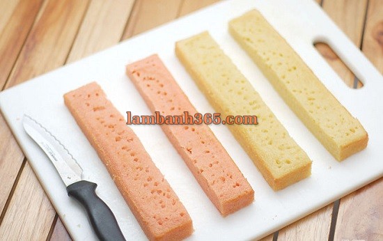 Cách làm bánh Battenburg kiểu Anh