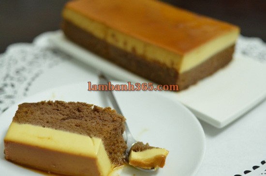 Cách làm bánh 2 trong 1 chiffon flan lạ miệng