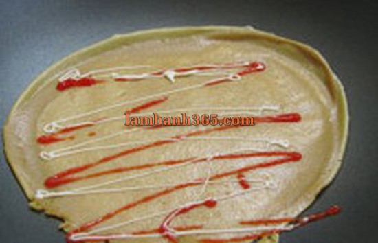 Cách làm Crepe cuộn đào say đắm!