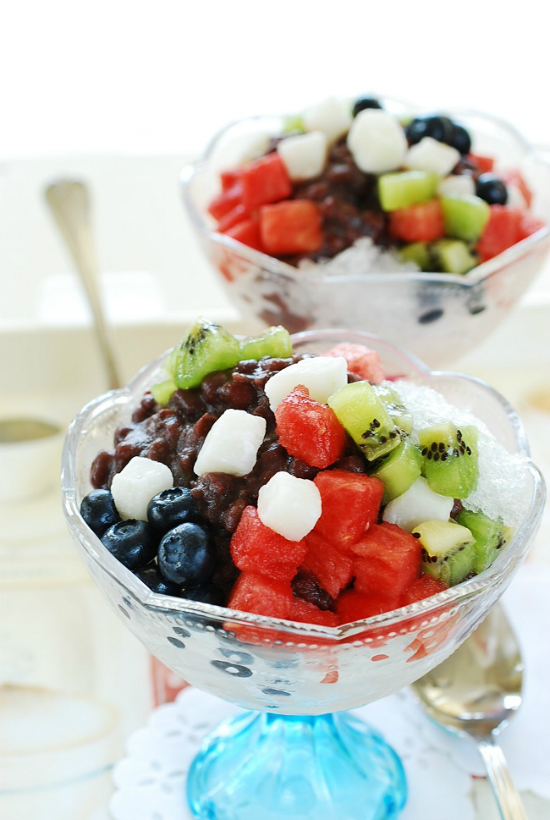 Cách làm patbingsu trái cây mát lạnh