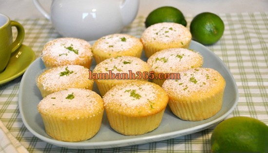 Cách làm cupcake chanh dừa thơm chua xốp mềm