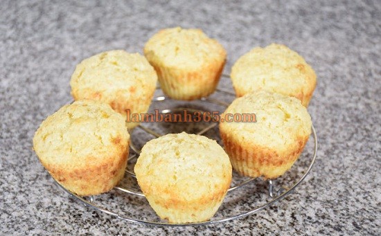 Cách làm bánh muffin chanh phô mai ricotta