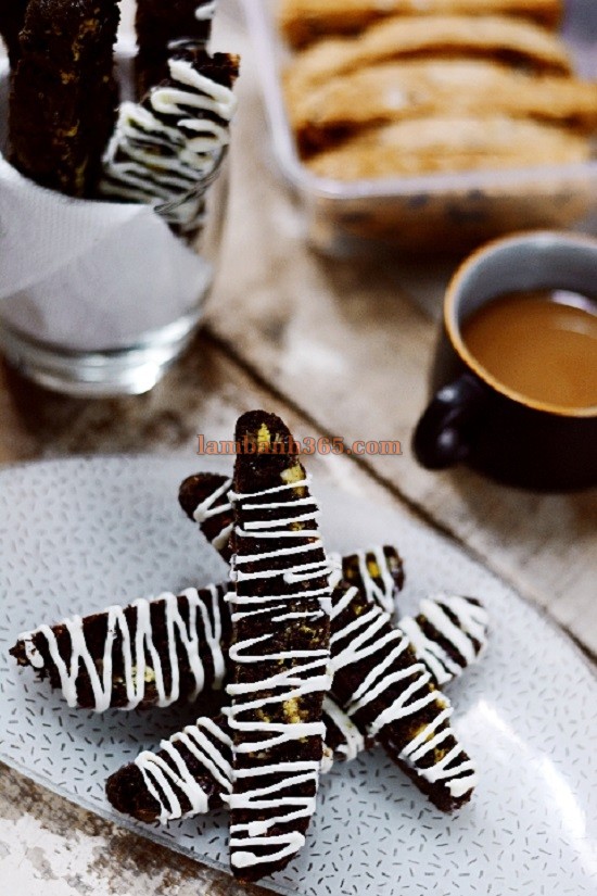 Cách làm Bánh chocolate biscotti ngon tuyệt cú mèo