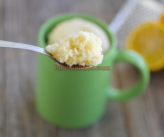 Bật mí công thức làm mug cake chanh thanh mát cực đơn giản