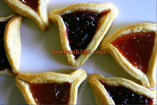 Cách làm bánh Hamantaschen mứt tuyệt ngon