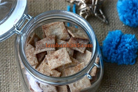 Cách làm bánh cracker quế đường nồng nàn