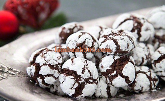 Cách làm bánh Crinkles &#8211; bánh quy tuyết đơn giản