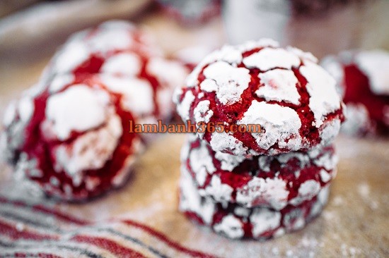 Cách làm bánh Crinkles Red Velvet nổi bật