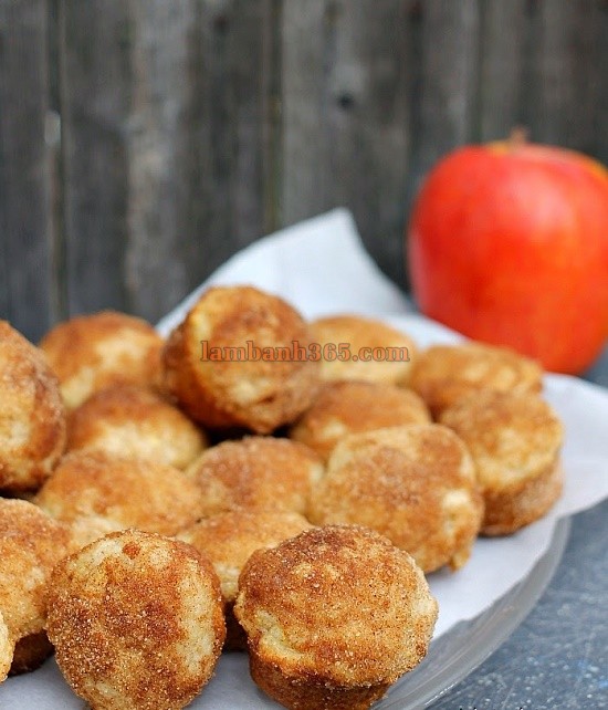 Cách làm bánh Donut muffins táo độc đáo