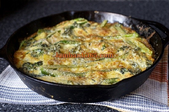 Cách làm bánh Frittata khoai tây bông cải xanh hấp dẫn