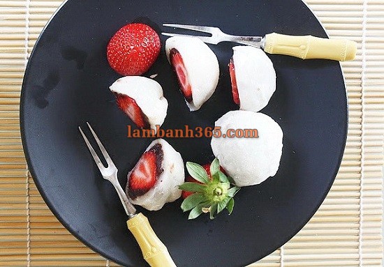 Cách làm bánh Ichigo Daifuku Nhật Bản