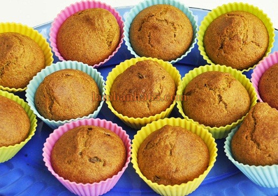 Cách làm bánh muffin bí đỏ