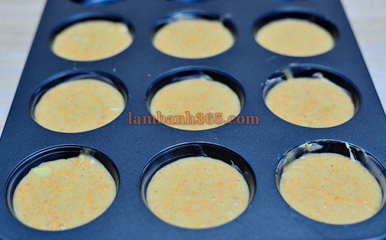 Cách làm bánh muffin cà rốt ngon tuyệt