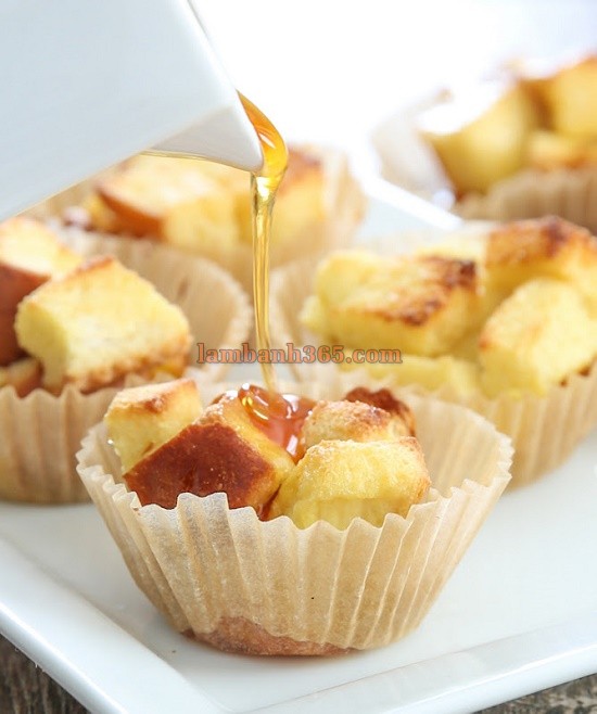 Cách làm bánh muffin từ bánh mì gối độc đáo