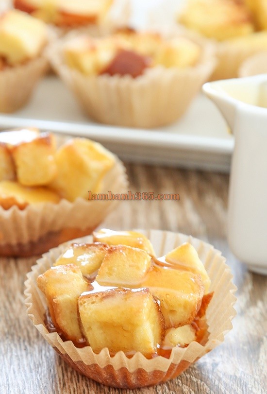 Cách làm bánh muffin từ bánh mì gối độc đáo