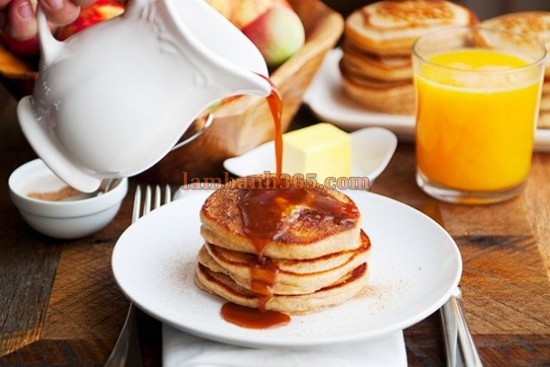 Cách làm bánh pancake táo thơm ngon