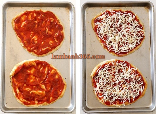 Cách làm bánh pizza cầu vòng siêu đẹp, siêu ngon