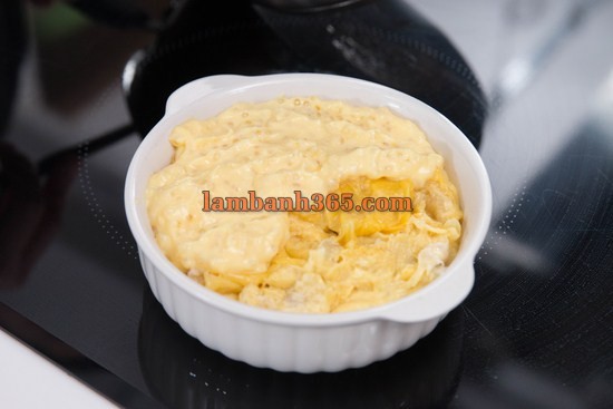 Cách làm bánh pudding sầu riêng