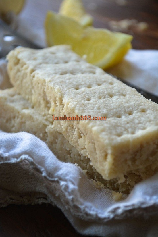 Cách làm bánh Shortbread chanh thơm phức