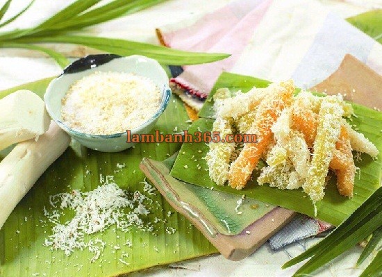 Cách làm bánh tằm khoai mì gây thương nhớ