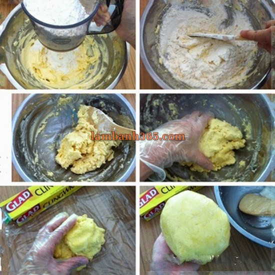 Cách làm bánh Trung thu nướng nhân custard