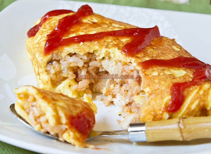 Cách làm omurice &#8211; cơm cuộn trứng kiểu Nhật