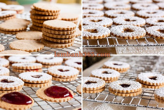 Cách làm cookie Linzer đơn giản !