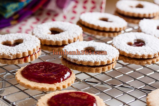 Cách làm cookie Linzer đơn giản !