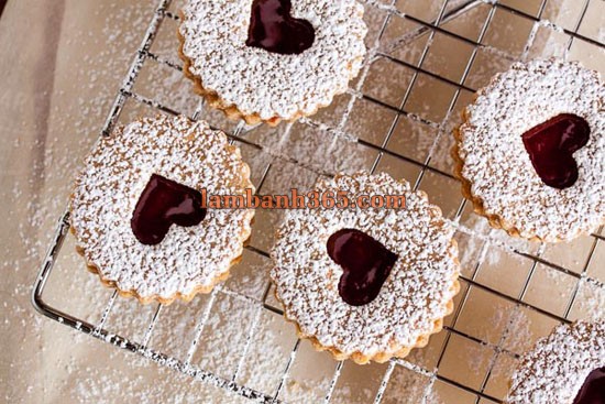 Cách làm cookie Linzer đơn giản !