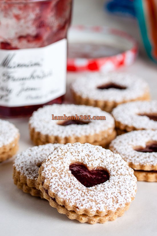 Cách làm cookie Linzer đơn giản !